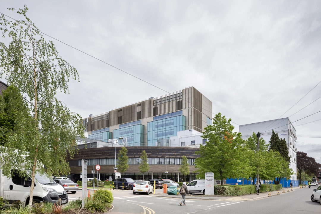 Photograph of the Paterson Building and Christie Hospital Site
