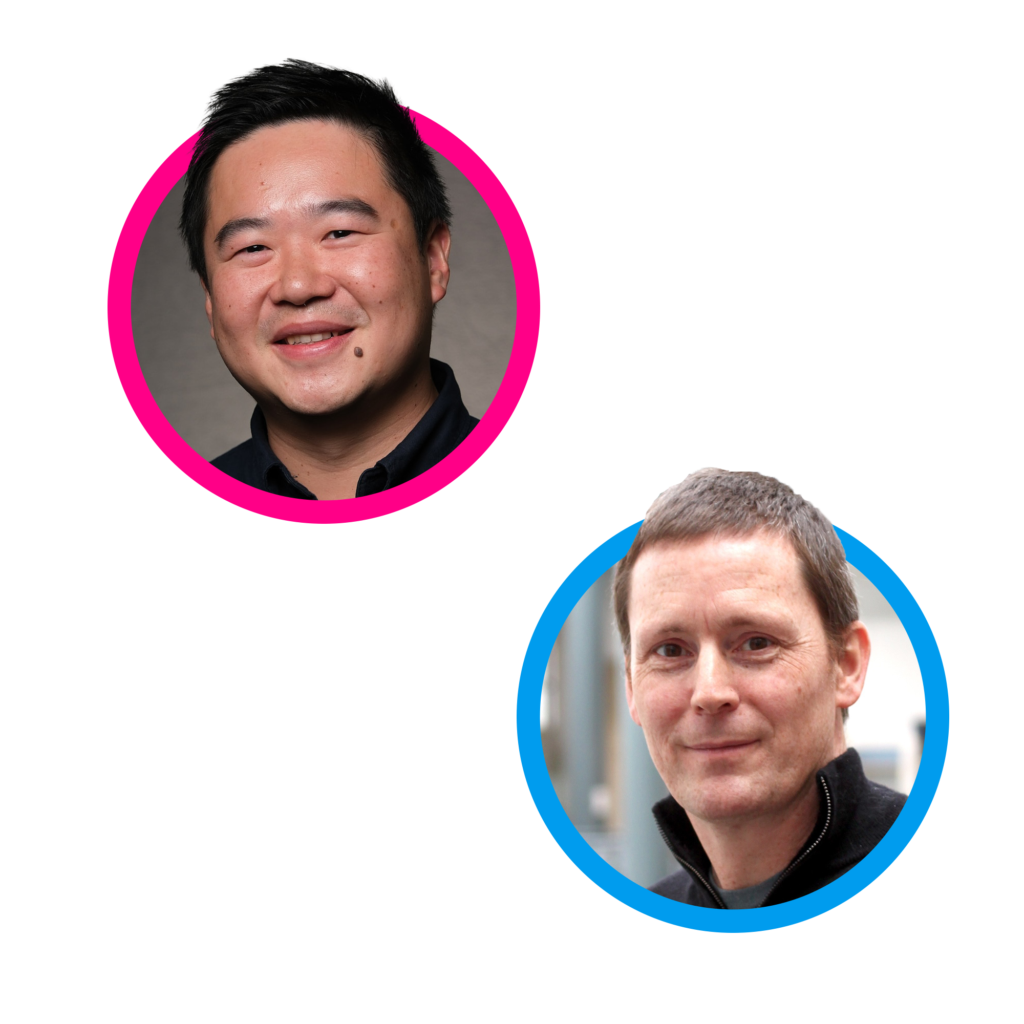 Two headshots of Institute scientists Jon Lim and Magnus Rattray